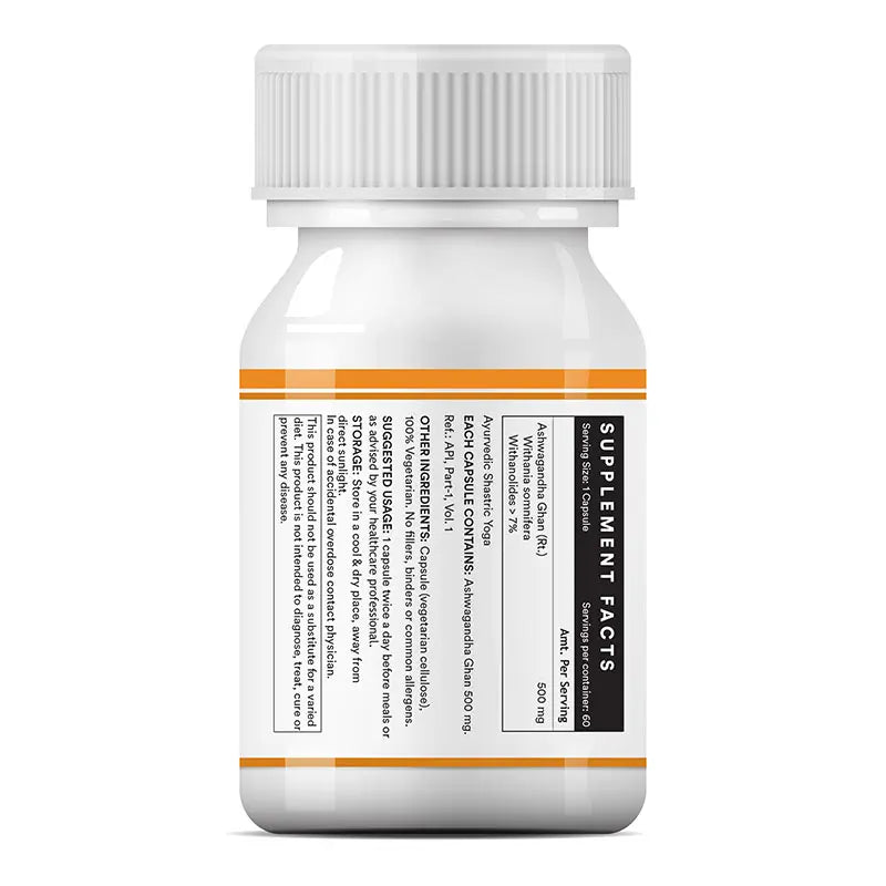 Inlife Ashwagandha ghan Left Bottle Image