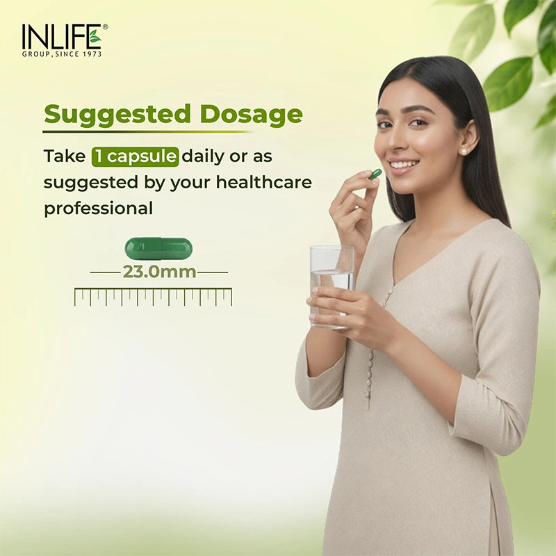 Inlife Boswellia serrata capsules suggested usage .image