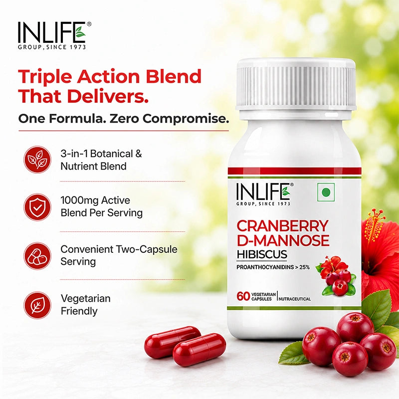 Inlife Cranberry Capsules Key Features. Image