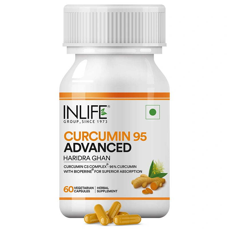 Inlife Curcumin 95 Advanced Front Bottle Image Witth Capsules