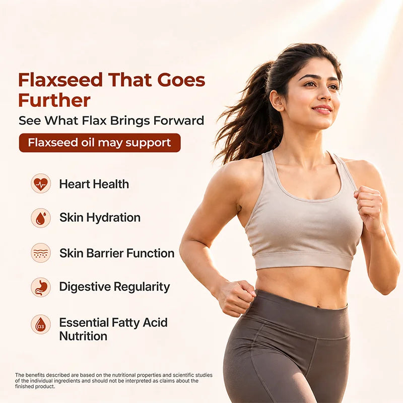 Inlife Flaxseed gelatin capsules benefits .image 