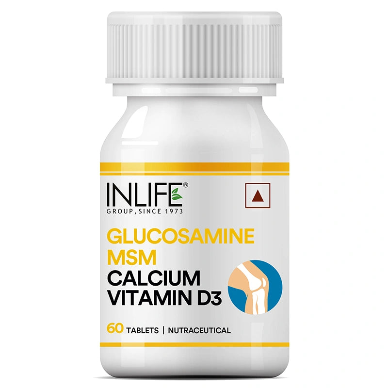 Inlife Glucosamine MSM capsules front bottle .image