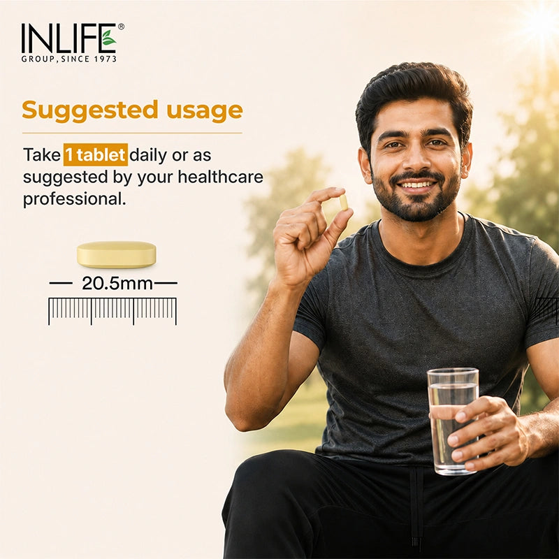 Inlife Glucosamine MSM capsules suggested usage .image
