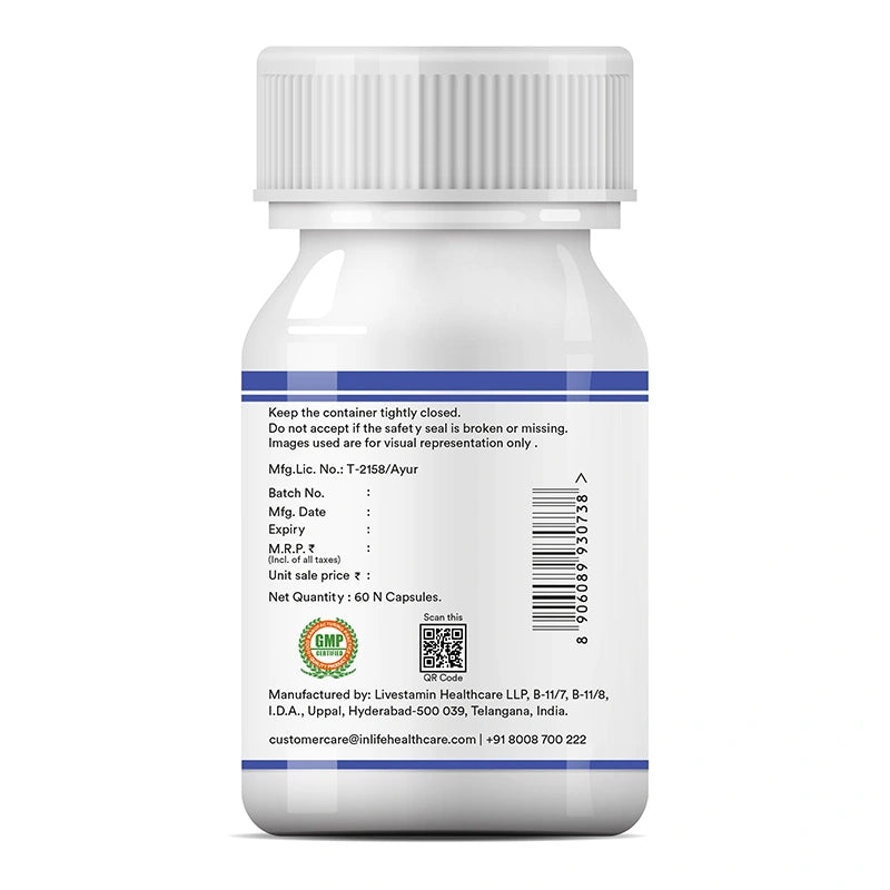 Inlife Grape seed extract 60 caps right bottle .image