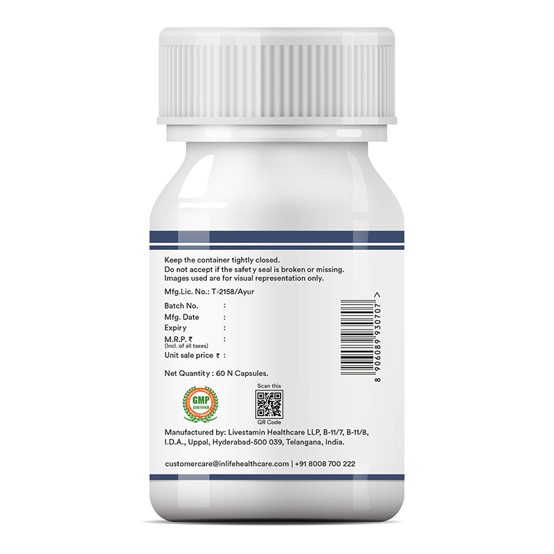 Inlife Gymnema sylvestre capsules right bottle .image