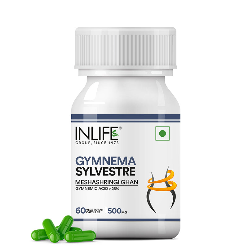 Inlife Gymnema sylvestre front bottle. image with capsule