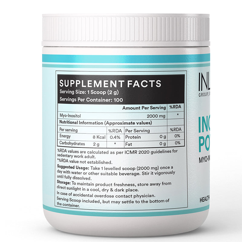 Inlife Inositol Powder left Bottle Image 