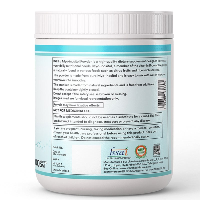 Inlife Inositol Powder Right Bottle Image