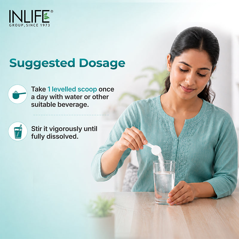 Inlife Inositol Powder Suggested Usage Image