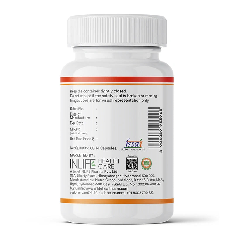 Inlife Lutein Zeaxanthin liquid filled capsules right bottle .image