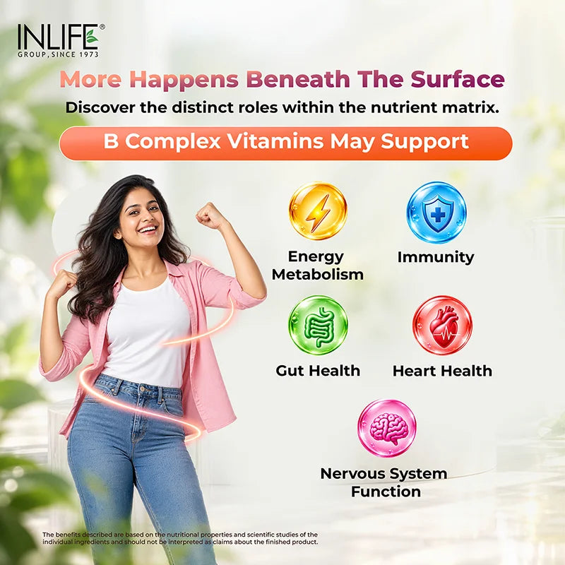 Inlife Multivitamin & mineral with pre & probiotics benefits .image