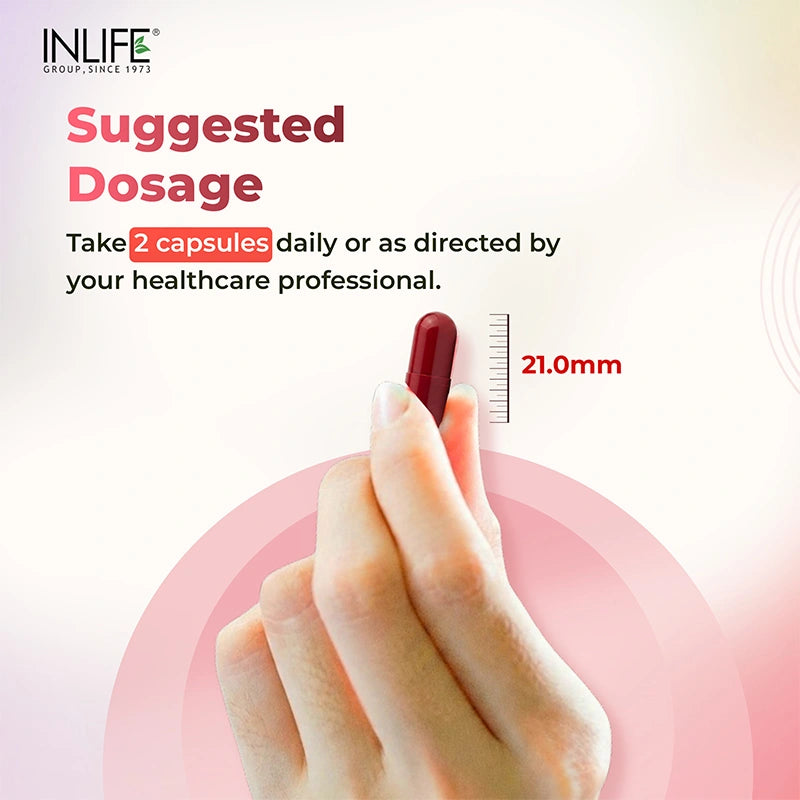Inlife Multivitamin and minerals capsules for women suggested dosage .image