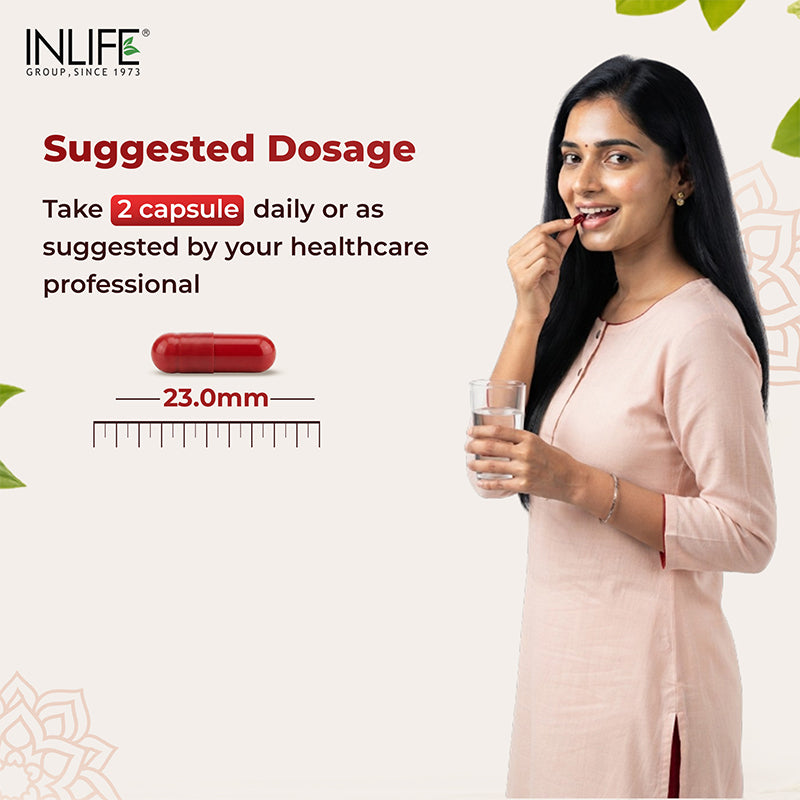 Inlife Myo inositol capsules suggested usage .image
