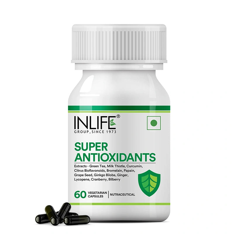 Inlife Super antioxidant front bottle .image with capsules