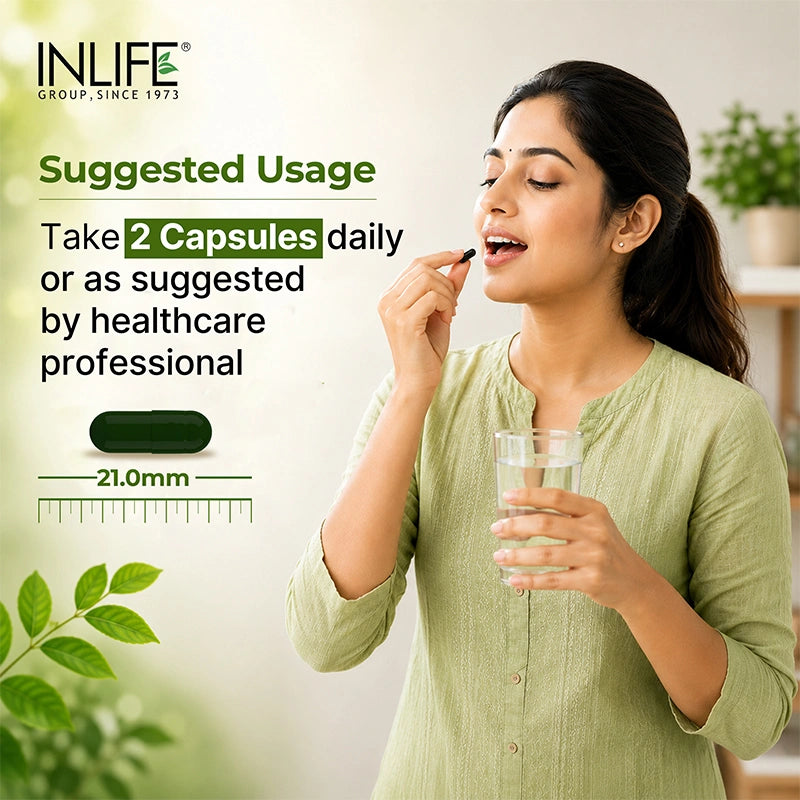 Inlife plant based vitamin b12 suggested usage.image