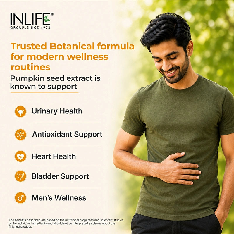 Inlife pumpkin seed extract capsules benefits. Image 