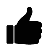 An icon of a thumbs-up gesture, symbolizing strict quality standards and a product that has been approved for purity, potency, and consistency.