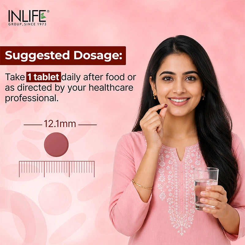 Inlife Chelated Iron Folic Acid Tablets
