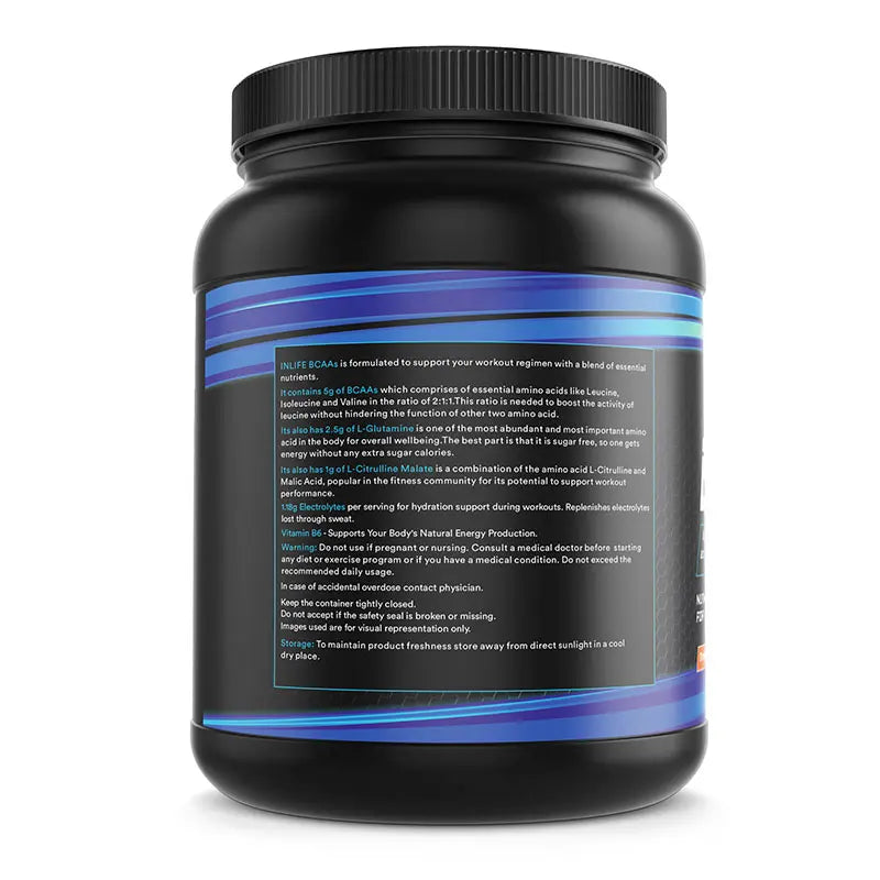 Inlife BCAA Pro Supplement| 250 gm powder