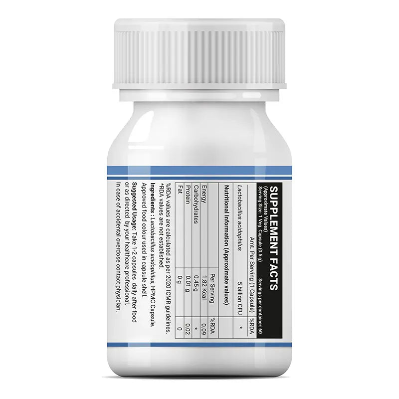 Inlife Lactobacillus Acidophilus Supplement | Veg. Capsules