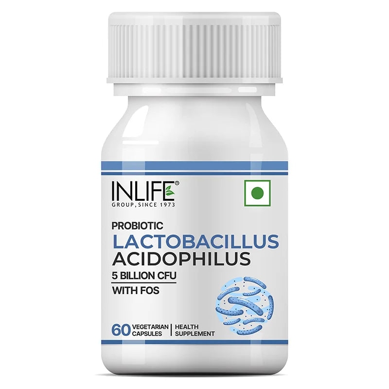 Inlife Lactobacillus Acidophilus Supplement, Veg. Capsules