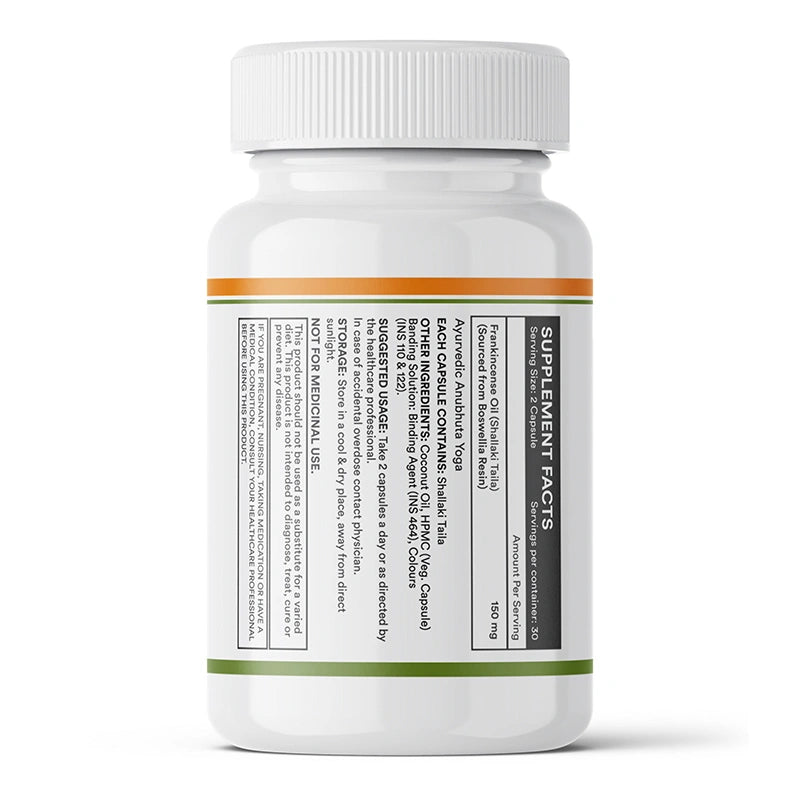 Inlife Natural Frankincense Oil | Liquid-Filled Veg. Capsules | 150 mg