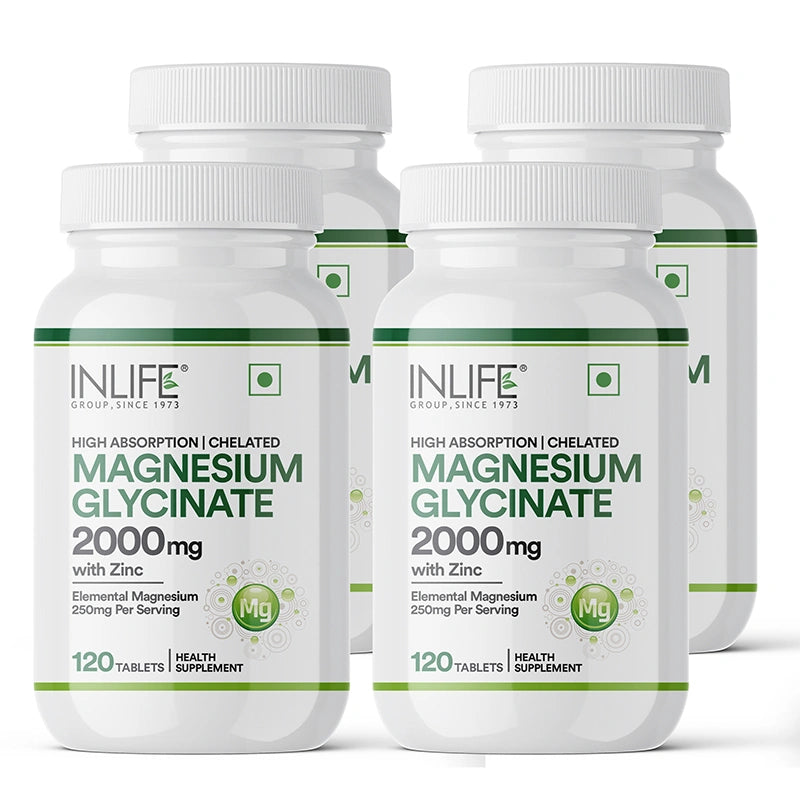 Inlife Magnesium Glycinate 2000 mg & Zinc Tablet.