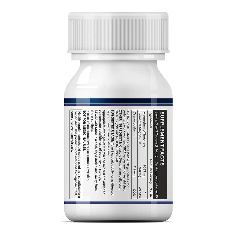 Inlife Magnesium L-Threonate Veg. Capsules