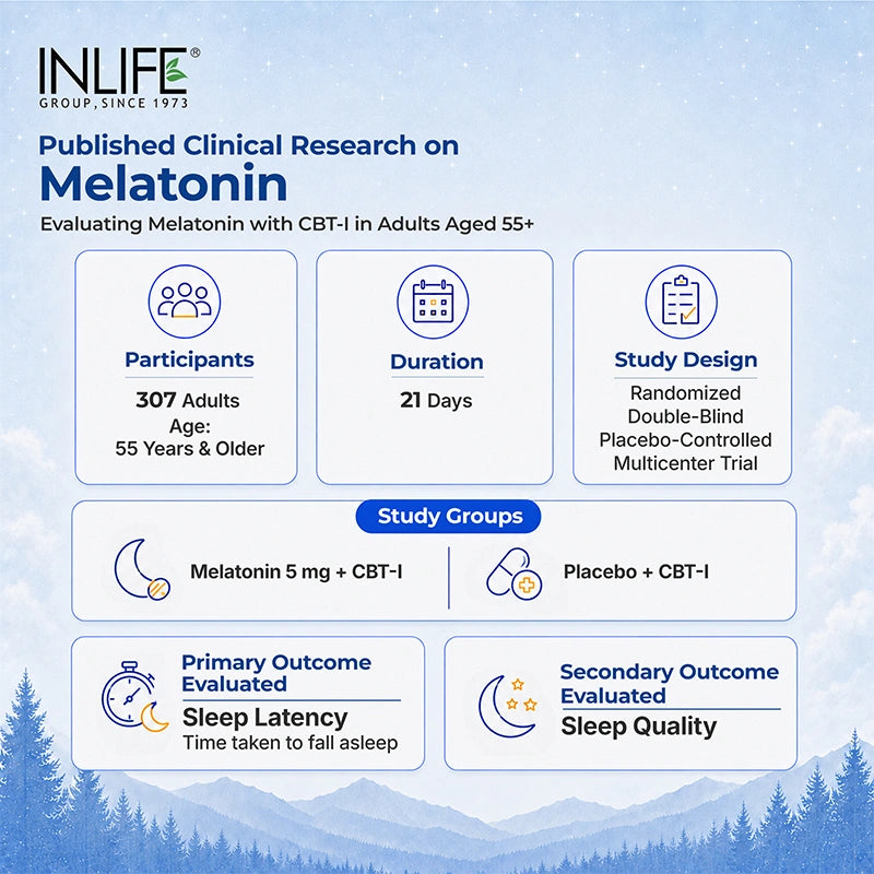 Inlife Melatonin 5mg Tablets Supplement, Veg.Tablets