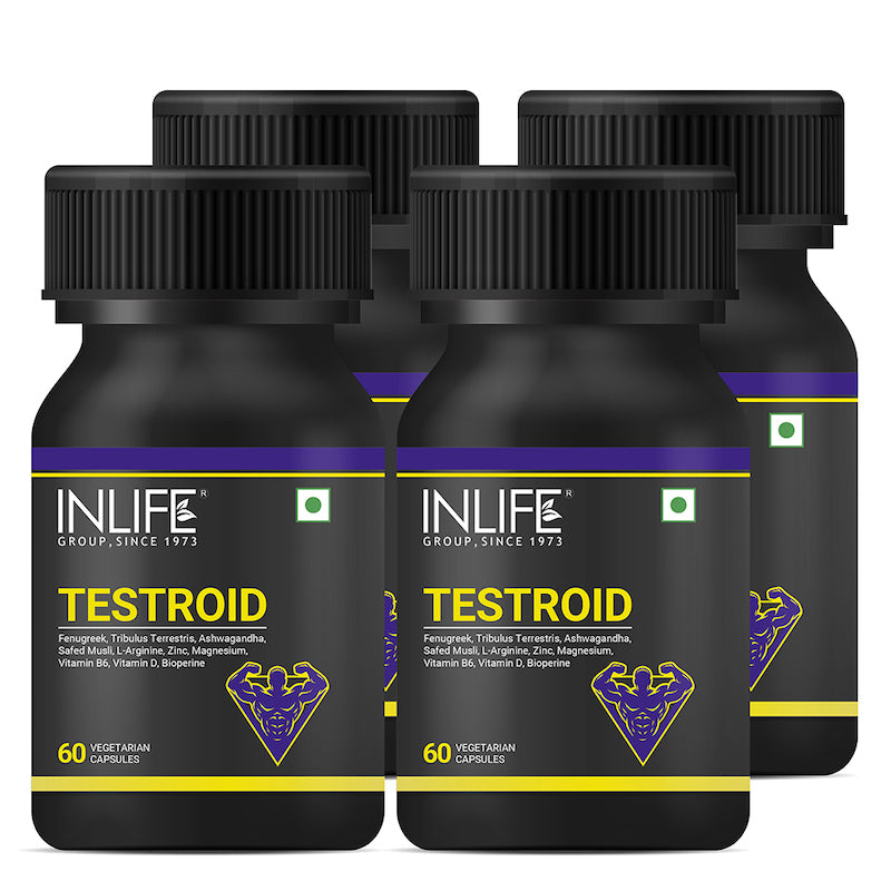 INLIFE Testroid Supplement for Men - 60 Vegetarian Capsules