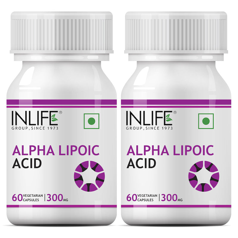 INLIFE Alpha Lipoic Acid, 300 mg (60 Vegetarian Capsules)