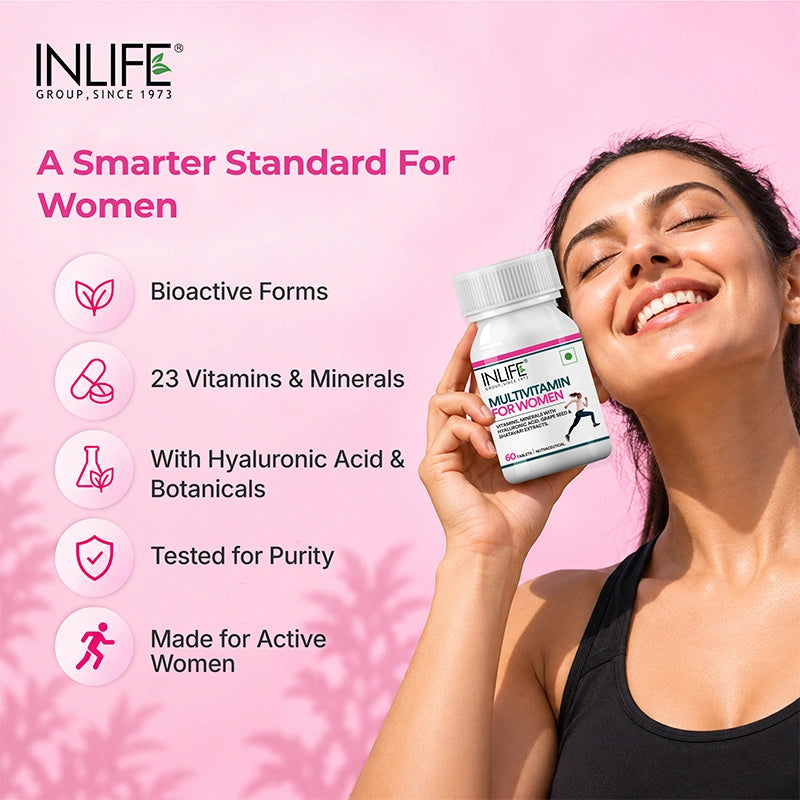 Inlife Multivitamin and Mineral for Women, Veg. Tablets