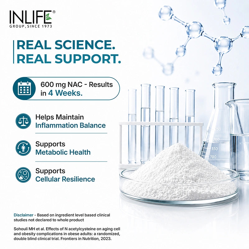 NAC 600mg is clinically studied to support inflammation, metabolic health, cellular resilience.