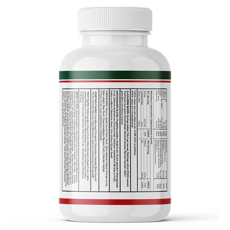 Inlife Plant Based Multivitamins for Men & Women + Superfood, Veg. Tablets
