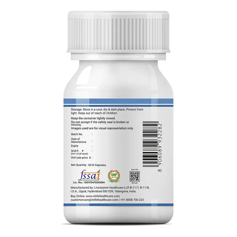 Inlife Lactobacillus Acidophilus Supplement | Veg. Capsules