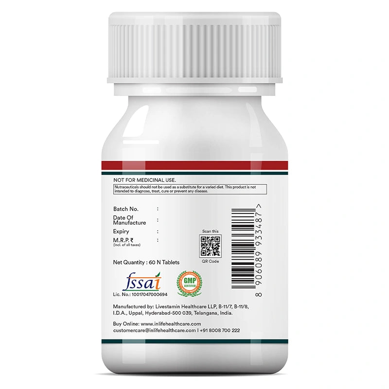 Inlife Multivitamin and Mineral for Men | Vegetarian Tablets