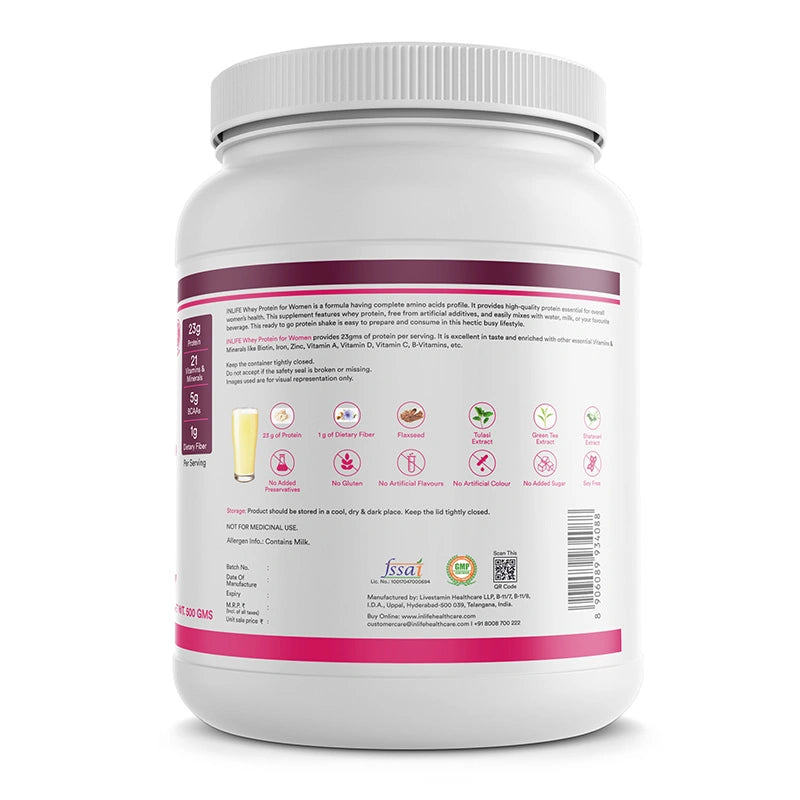 Inlife Whey Protein For Women Supplement