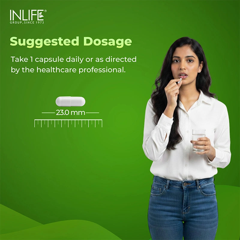 Inlife Milk Thistle 600mg (>80% Silymarin) Capsules