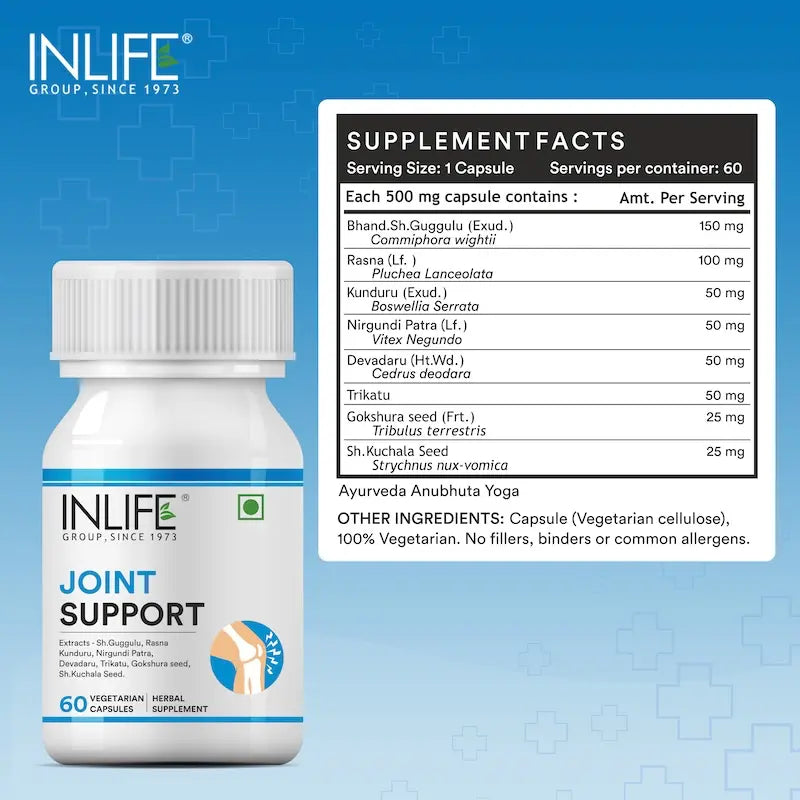 Inlife Joint Support Supplement | 60 Veg Capsules