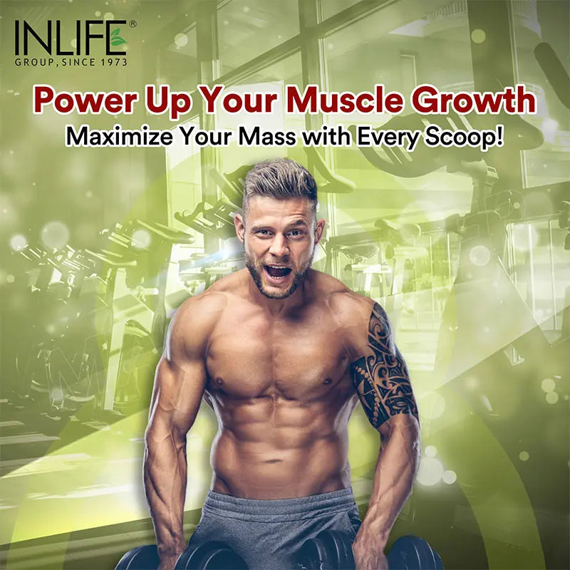 Inlife Muscle Mass Gainer Protein Powder Supplement