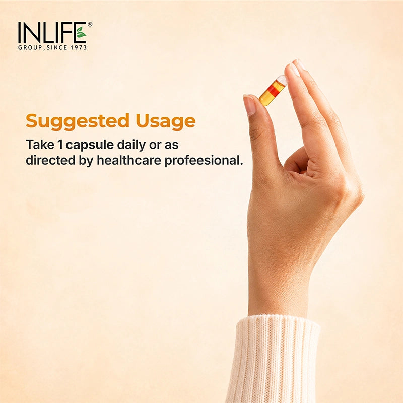 Inlife Tocotrienol (Gold Tri.E™) + Flaxseed Oil Plant-Based Omega 3-6-9 Capsules