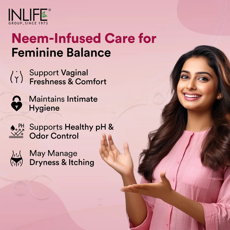 Inlife BC Caps – Vaginal Hygiene Support with Neem Seed Oil (Nimba Taila) | 60 Liquid-Filled Capsules | Intimate Care