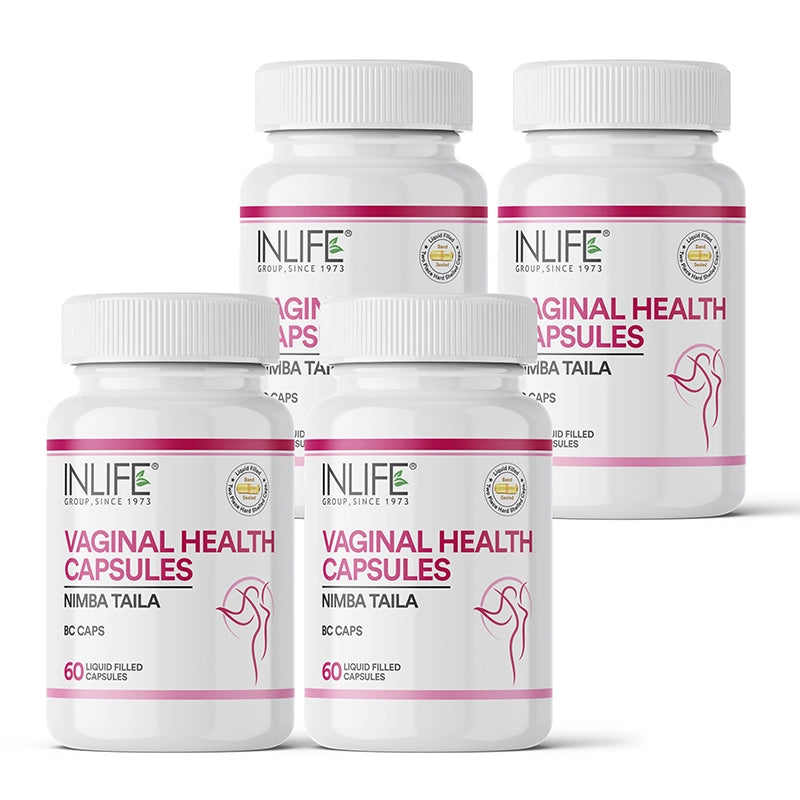Inlife BC Caps – Vaginal Hygiene Support with Neem Seed Oil (Nimba Taila) | 60 Liquid-Filled Capsules | Intimate Care