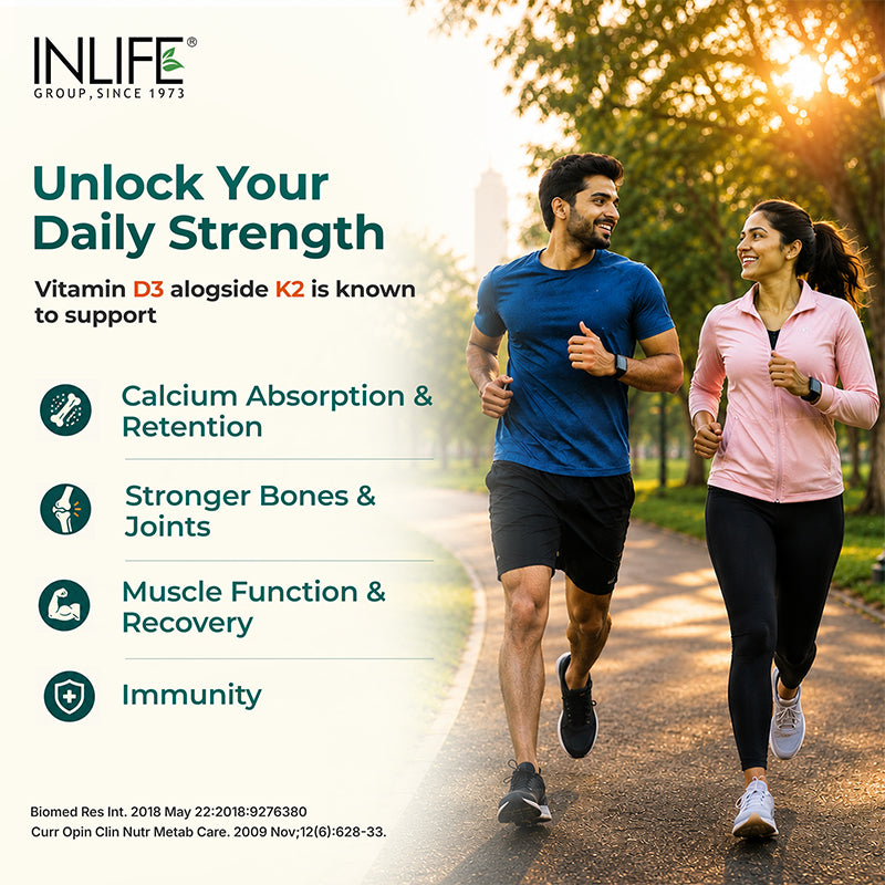 Inlife Plant Based D3 K2 Liquid Filled Capules