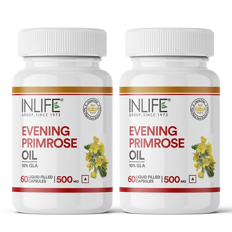 Inlife Evening Primrose Oil Supplement, 500mg Capsules