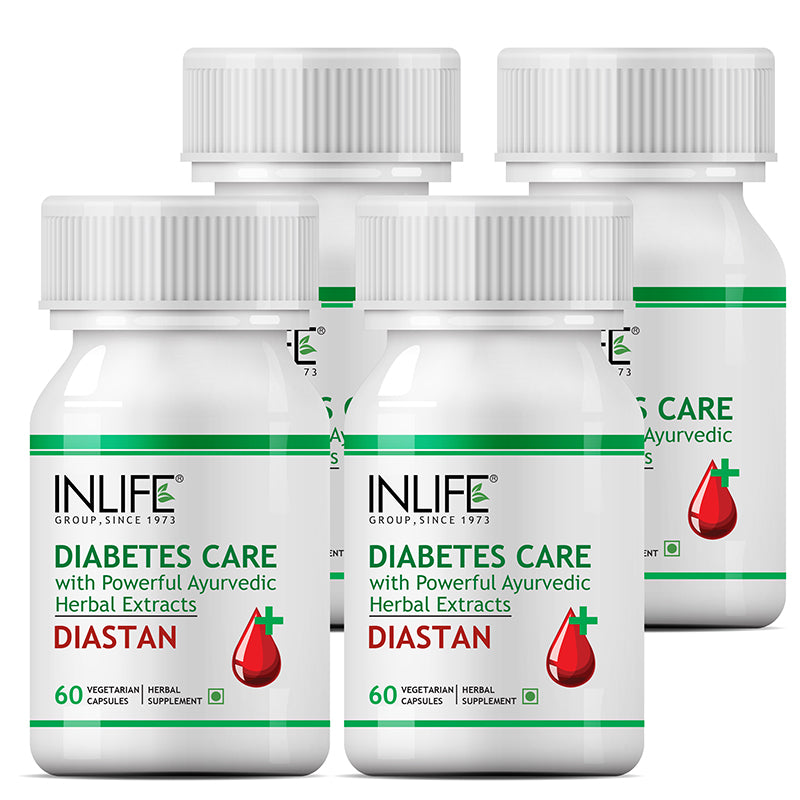 INLIFE Diastan Ayurvedic Sugar Support Supplement - 60 Vegetarian Capsules