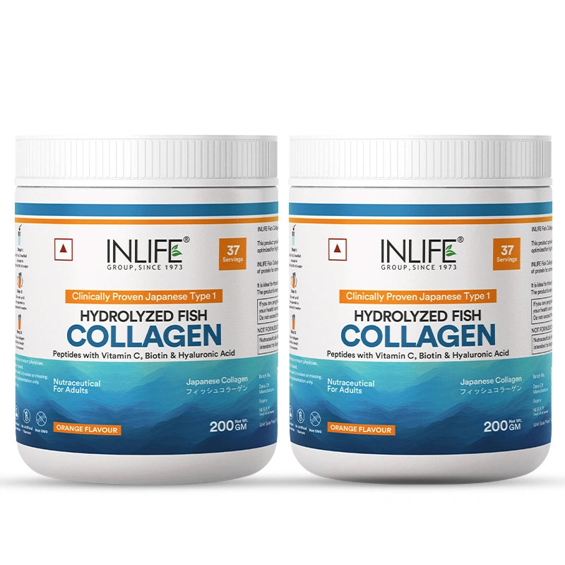 INLIFE Hydrolysed Marine Fish Collagen, Flavored