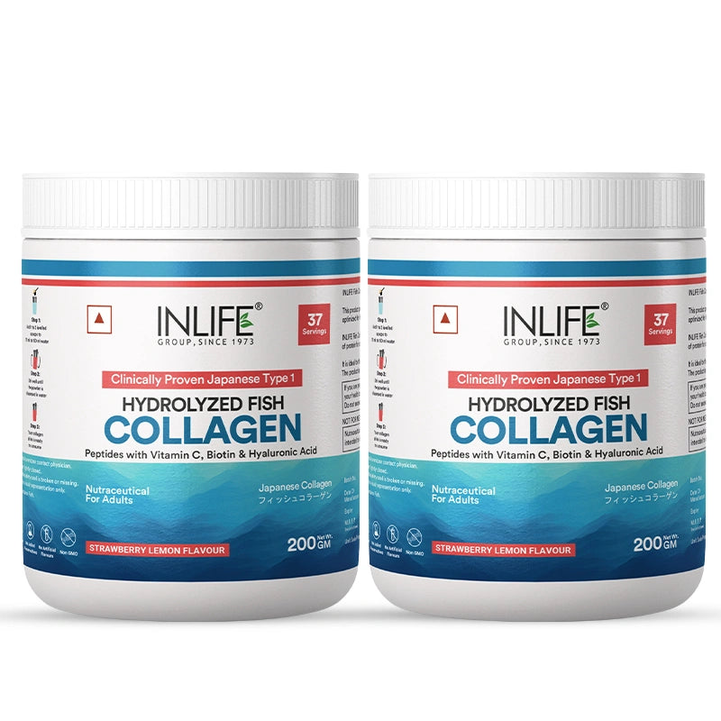 INLIFE Hydrolysed Marine Fish Collagen, Flavored