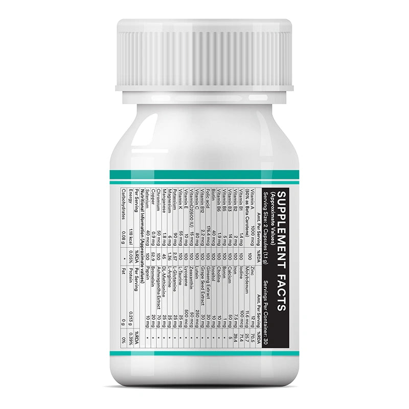 Inlife Multivitamin & Minerals Supplement for Men, Veg. Capsules