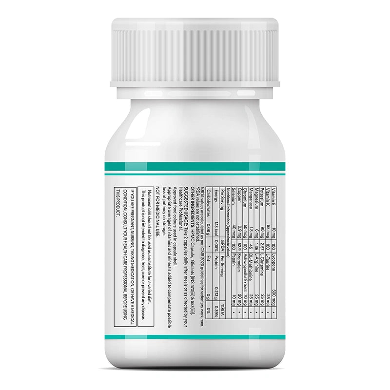 Inlife Multivitamin & Minerals Supplement for Men, Veg. Capsules